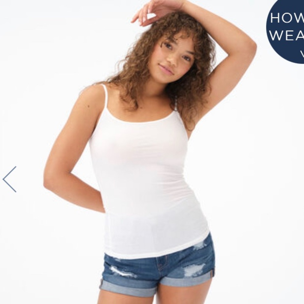 Aéropostale Favorite Basic White Cami Tank Top